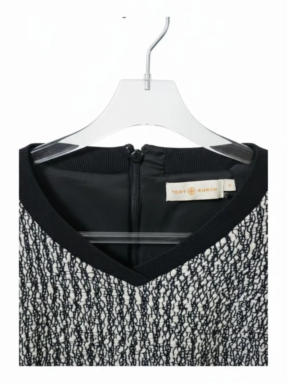 Tory Burch Textured V-Neck Dress